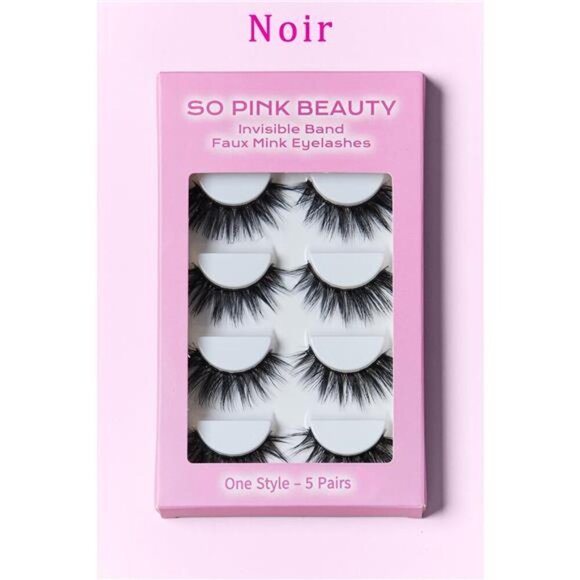 SO PINK BEAUTY Faux Mink Eyelashes 5 Pairs - Picture 13 of 14